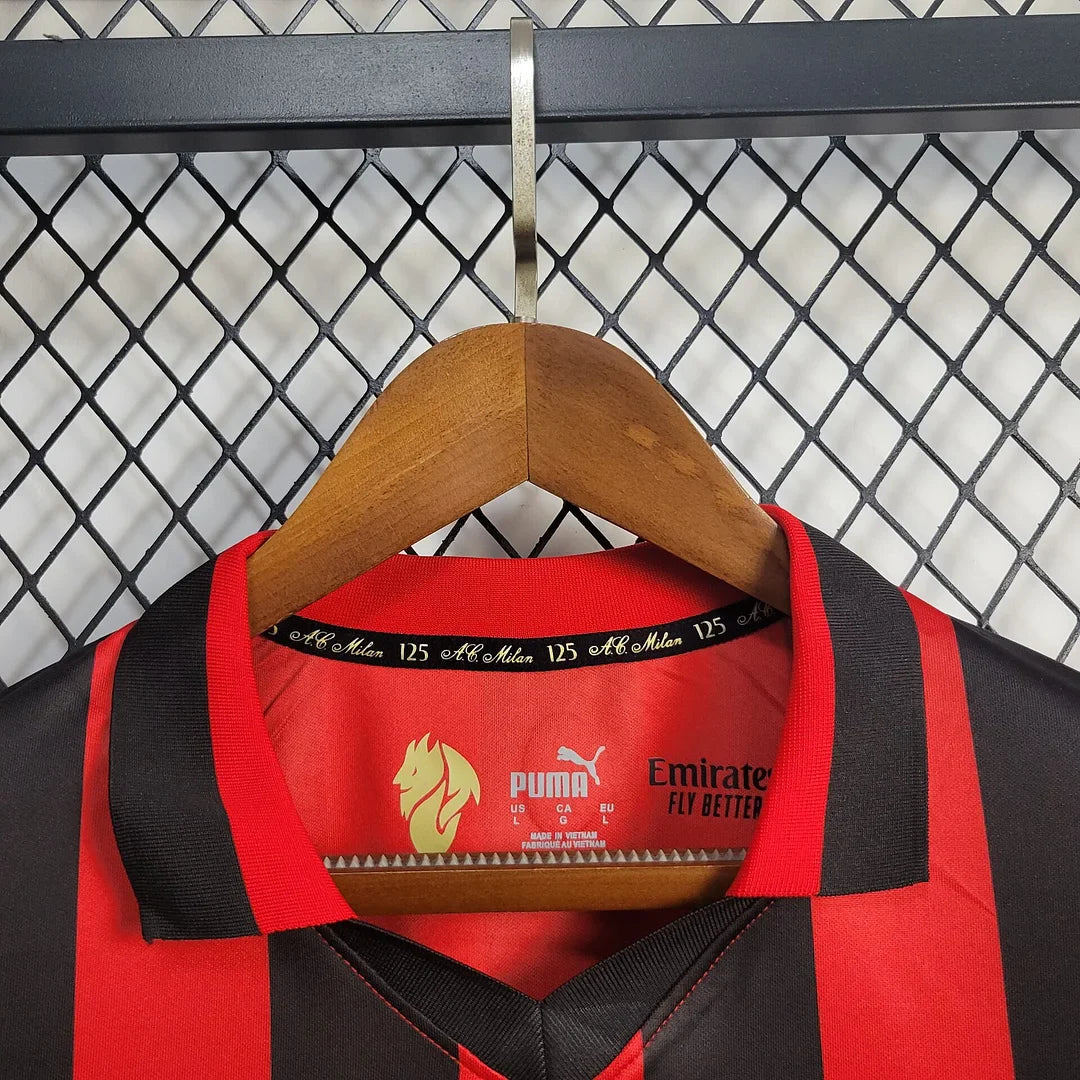 2024/2025 Long Sleeve AC Milan 125th Anniversary Football Shirt