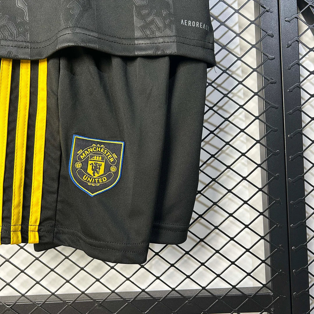 2025/2026 Manchester United Third Away Football Shirt Kids Size
