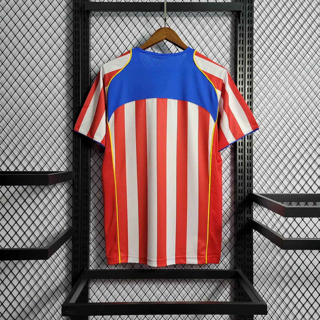 2004/2005 Retro Atletico Madrid Home Soccer Jersey