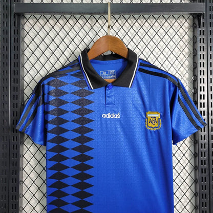 1994 Retro Argentina Away Football Shirt Kids Size
