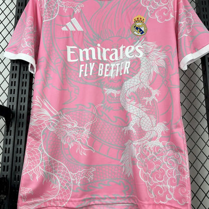 2025/2026 Real Madrid Pink Dragon Special Edition Jersey