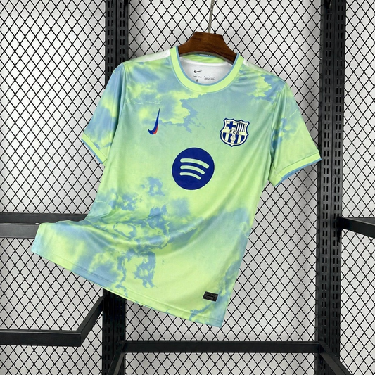 2025/2026 Barcelona Special Edition Green Aura Football Shirt