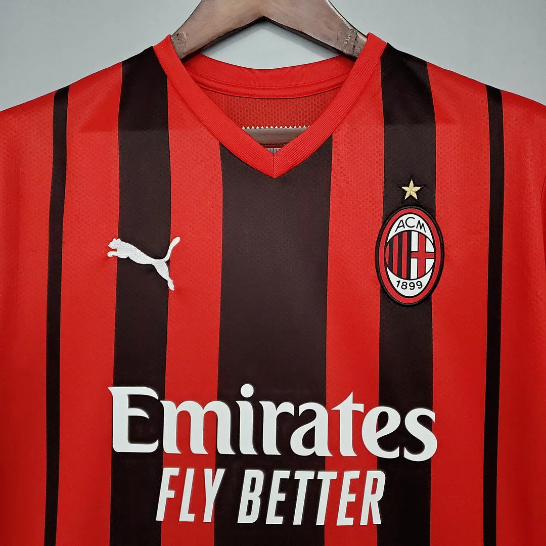 AC Milan Soccer Jersey Home 2021/2022 Retro