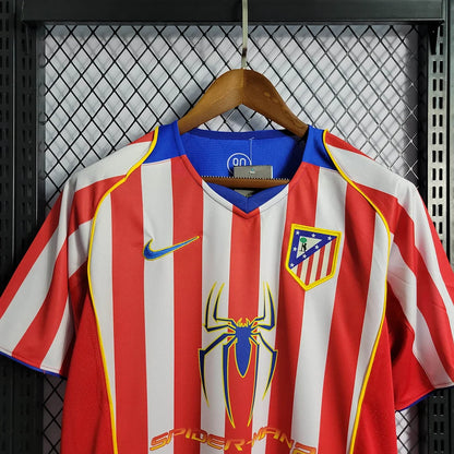 2004/2005 Retro Atletico Madrid Home Soccer Jersey