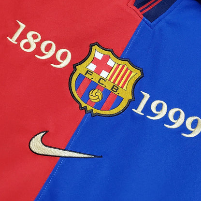 Retro Barcelona 100th Anniversary Version Football Shirt Home