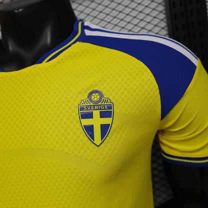 2026 Sweden Home World Cup Football Player Version Jersey