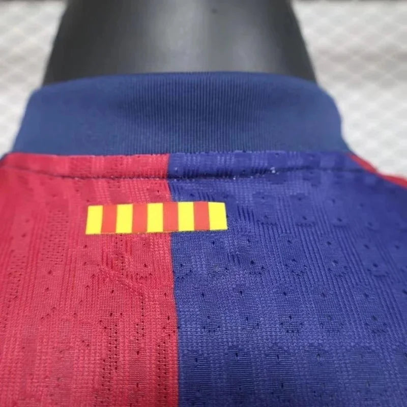 2024/2025 Long Sleeve Player Version Barcelona Home Jersey