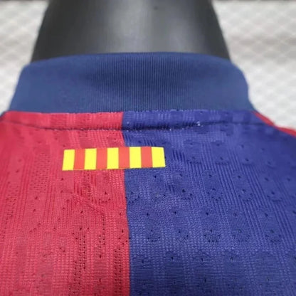 2024/2025 Long Sleeve Player Version Barcelona Home Jersey