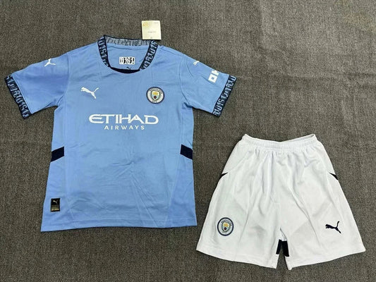 2024/2025 Manchester City Home Football Shirt 1:1 Thai Quality Kids Size