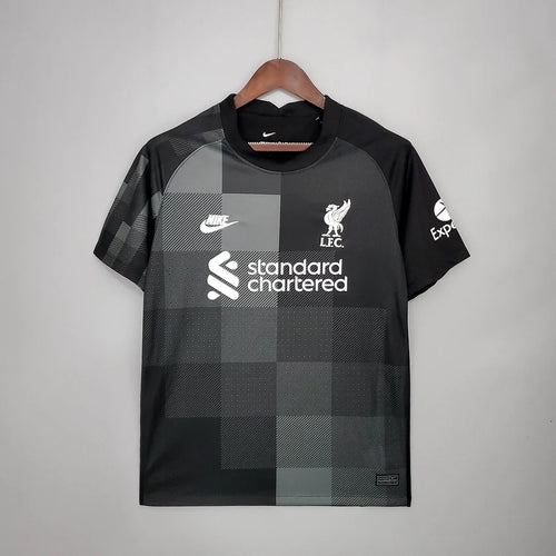 Liverpool Goalkeeper Soccer Jersey Black 2021/2022 Retro