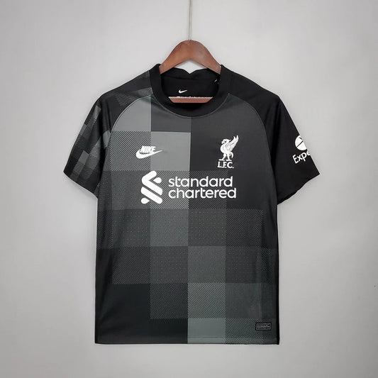 Liverpool Goalkeeper Soccer Jersey Black 2021/2022 Retro
