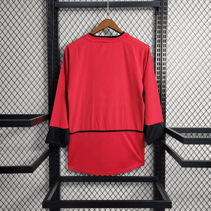 2002/2004 Retro Long Sleeve Manchester United Home Football Shirt