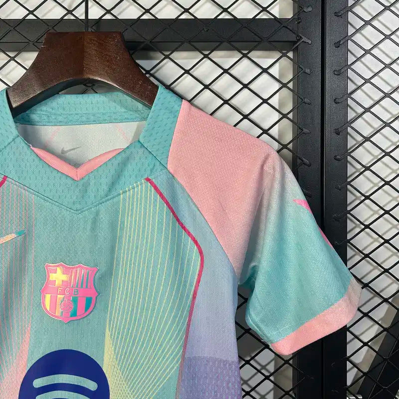 2025/2026 Kids Size Barcelona Special Edition Color Football Shirt