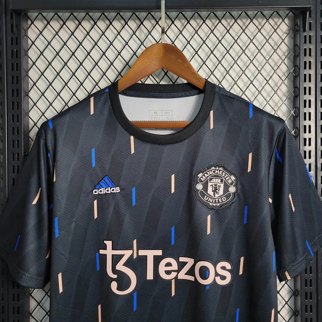 2022/2023 Manchester United Training Wear Black Football Shirt