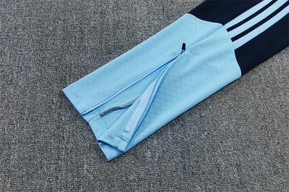 2026/2027 Argentina Half-Pull Light Blue Tracksuit