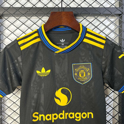 2025/2026 Manchester United Third Away Football Shirt Kids Size