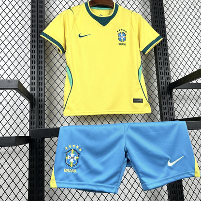 2026 Brazil Home World Cup Football Shirt Kids Size