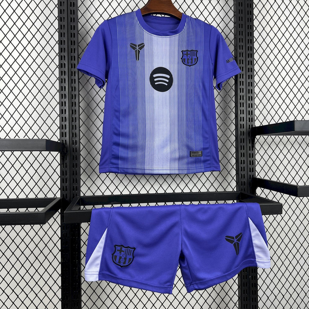 2025/2026 Kids Size Barcelona Purple Goalkeeper Football Kit