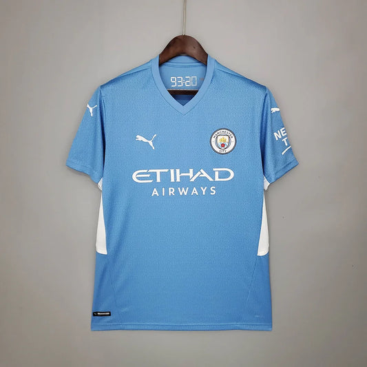 Manchester City Football Shirt 2021/2022 Retro Home