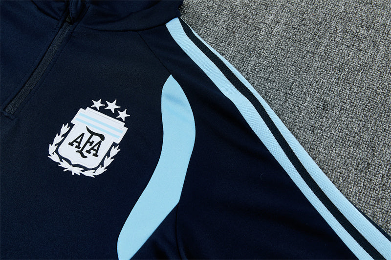 2026/2027 Argentina Half-Pull  Blue Tracksuit