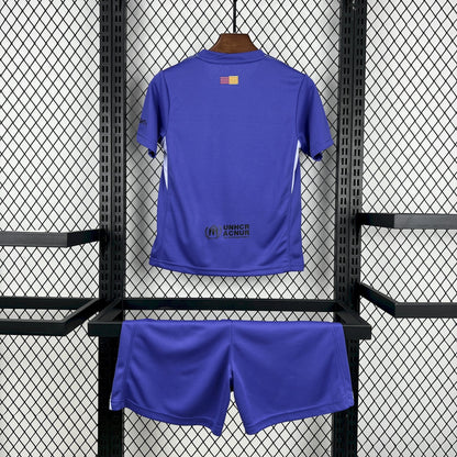2025/2026 Kids Size Barcelona Purple Goalkeeper Football Kit