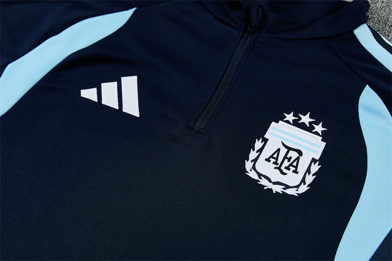 2026/2027 Argentina Half-Pull  Blue Tracksuit
