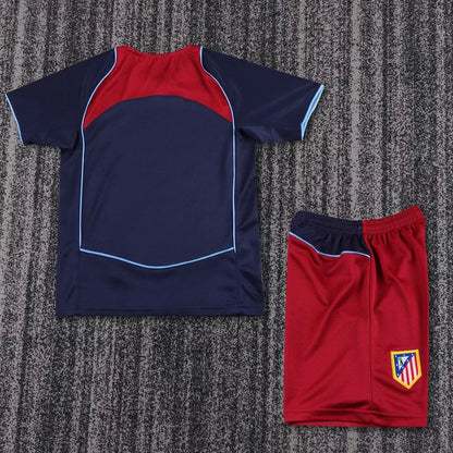 2004/2005 Retro Atletico Madrid Away Football Shirt Kids Size 1:1 Thai Quality