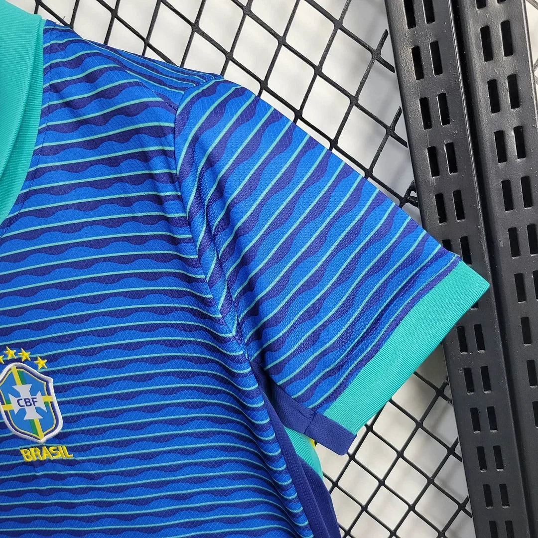 2024 Brazil Away Football Shirt Kids Size 1:1