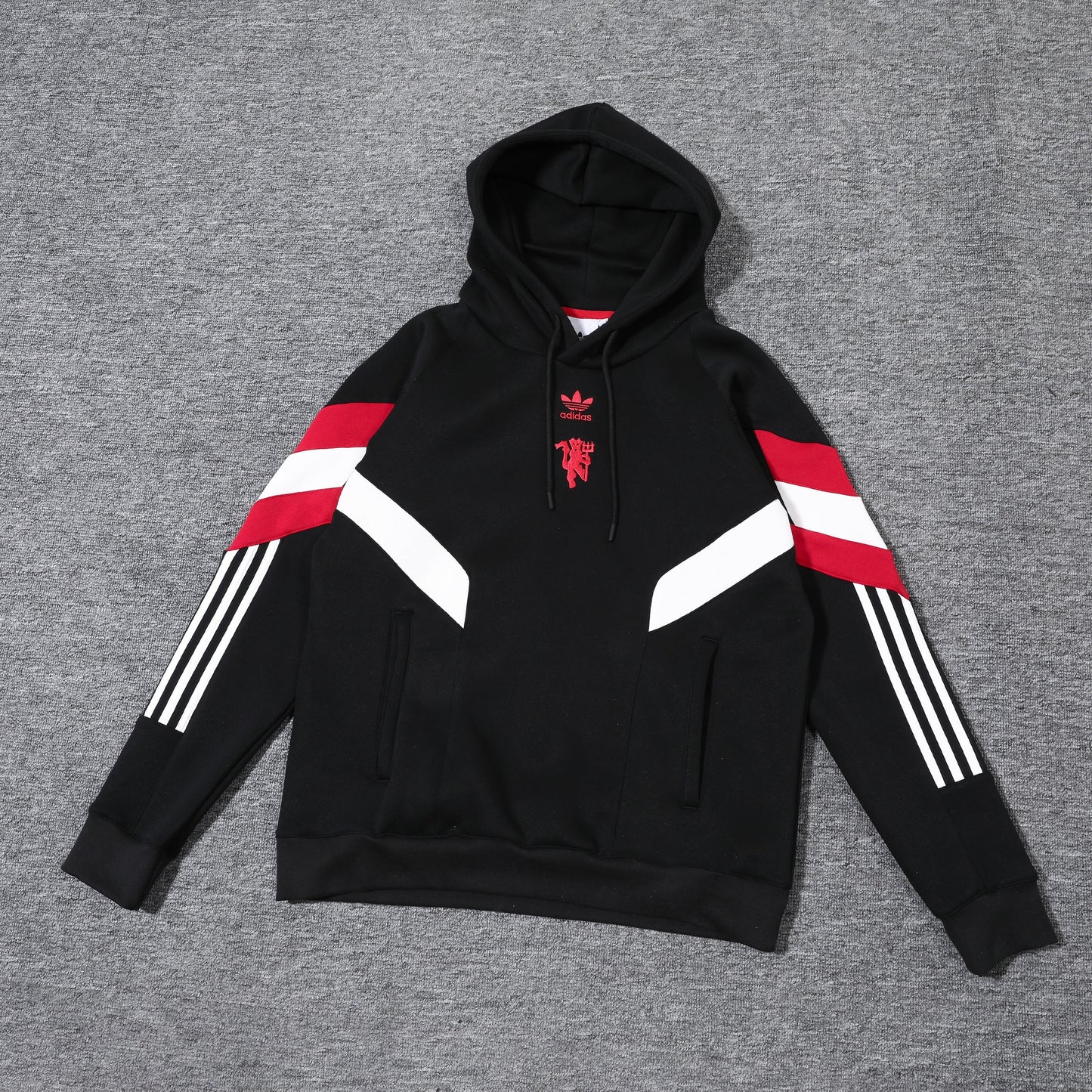 Manchester United Black and Red Tracksuit