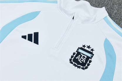 2026/2027 Argentina Half-Pull White Tracksuit