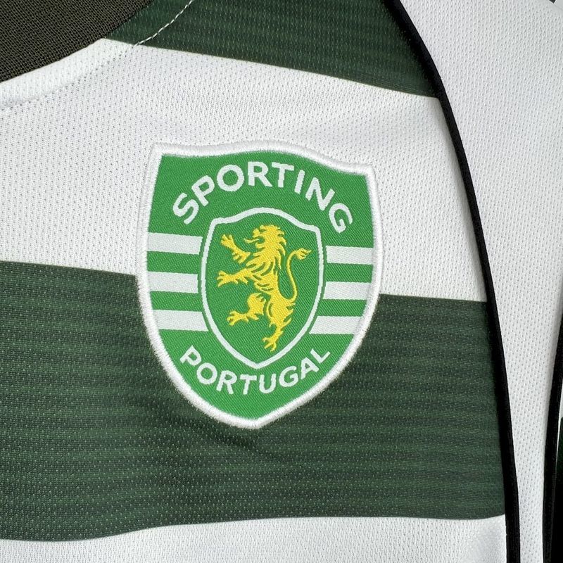 2001/2003 Retro Long Sleeve Sporting Lisbon Home Football Shirt