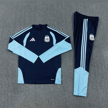 2026/2027 Argentina Half-Pull  Blue Tracksuit