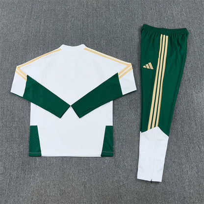 2026/2027 Italy Blue Half Zipper White Green Tracksuit