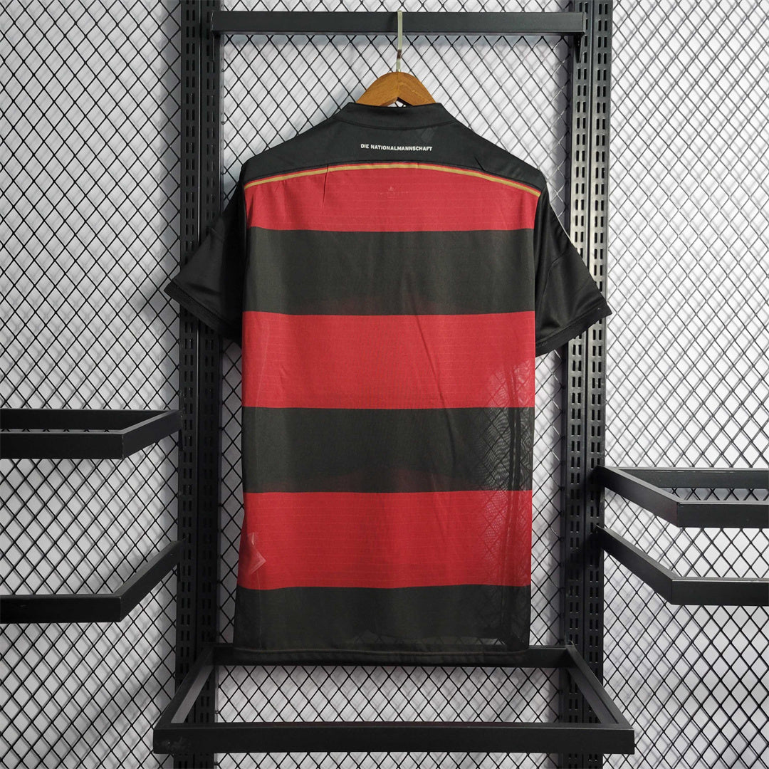 2014 Retro Germany Away Football Jersey