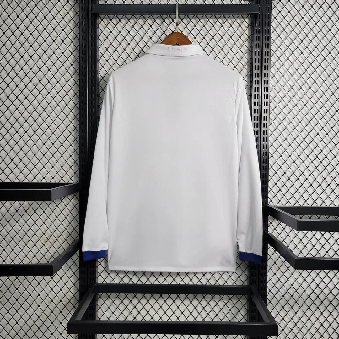 2016/2017 Retro Long Sleeve Real Madrid Home Football Shirt