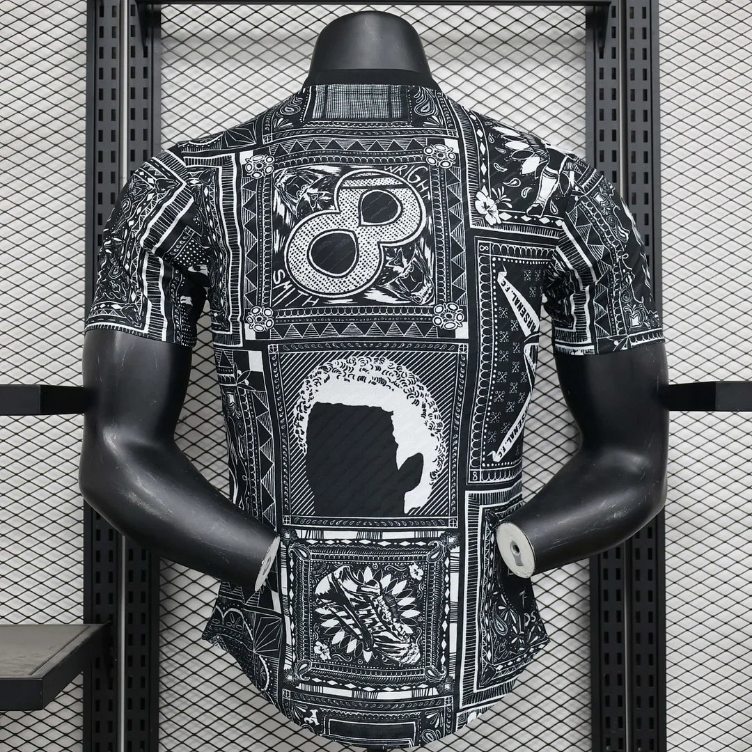2024/2025 Arsenal Black pre-match Football ShirtPlayer Version