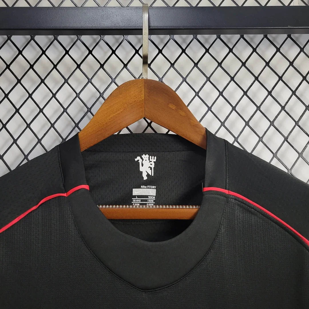 2007/2008 Retro Manchester United long Sleeve Soccer Jersey Third Away