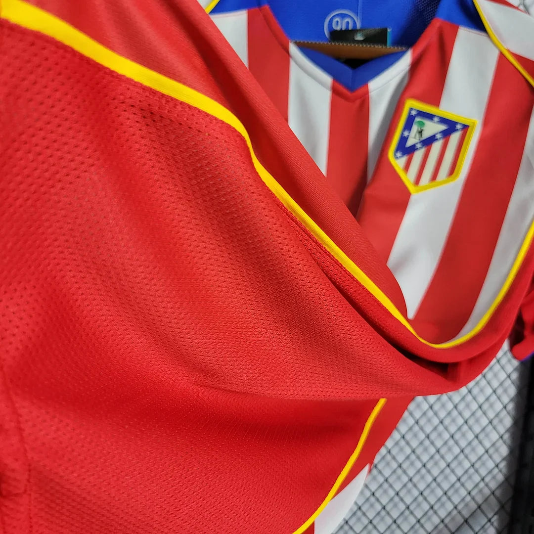 2004/2005 Retro Atletico Madrid Home Soccer Jersey