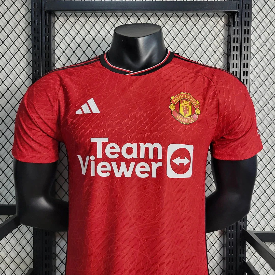 2023/2024 Manchester United Home Soccer JerseyPlayer Version