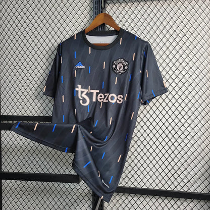 2022/2023 Manchester United Training Wear Black Football Shirt
