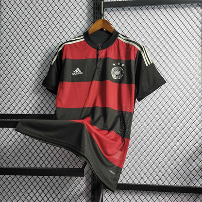 2014 Retro Germany Away Football Jersey