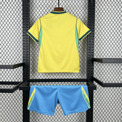 2026 Brazil Home World Cup Football Shirt Kids Size