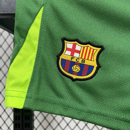 2025/2026 Kids Size Barcelona Green Goalkeeper Football Kit