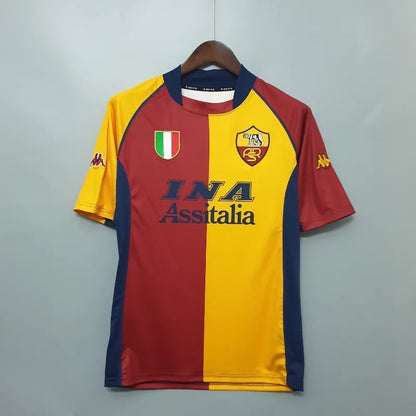2001/2002 Retro Roma Home Soccer Jersey