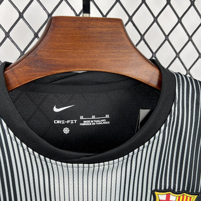 2025/2026 Kids Size Barcelona Black Goalkeeper Football Kit