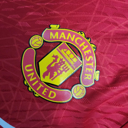 2023/2024 Manchester United Home Soccer JerseyPlayer Version
