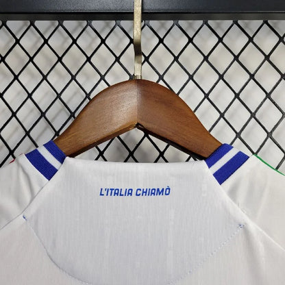 2024 Kids Size Italy Away Soccer Shirt 1:1 Thai Quality