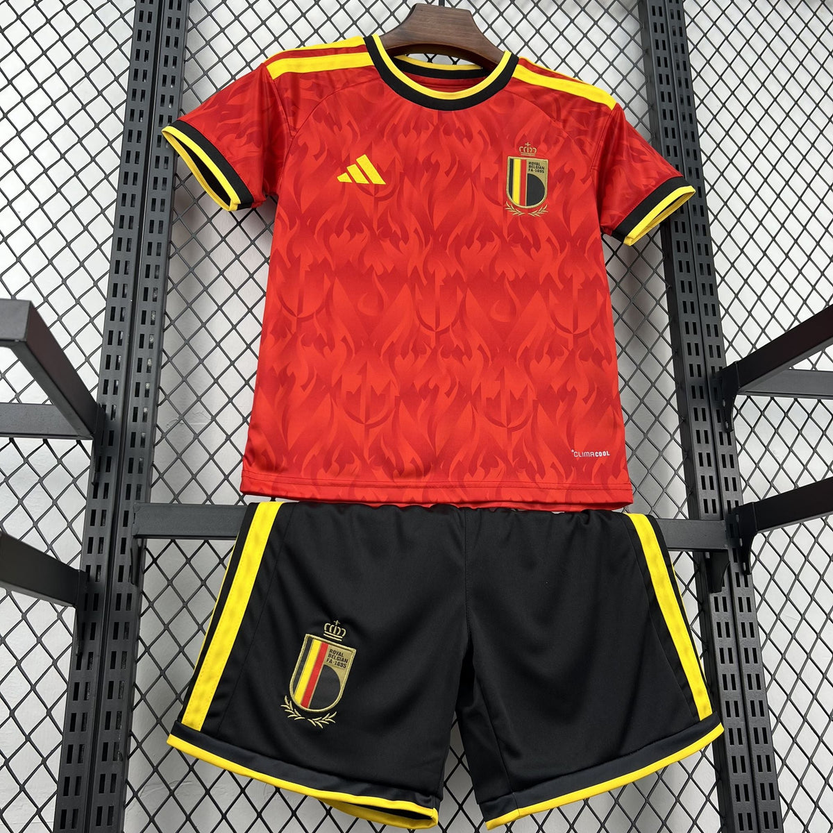 2026 Belgium Home World Cup Football Shirt Kids Size