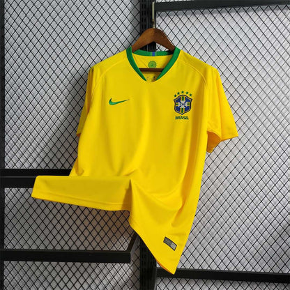 2018 Retro Brazil Football Jersey Home