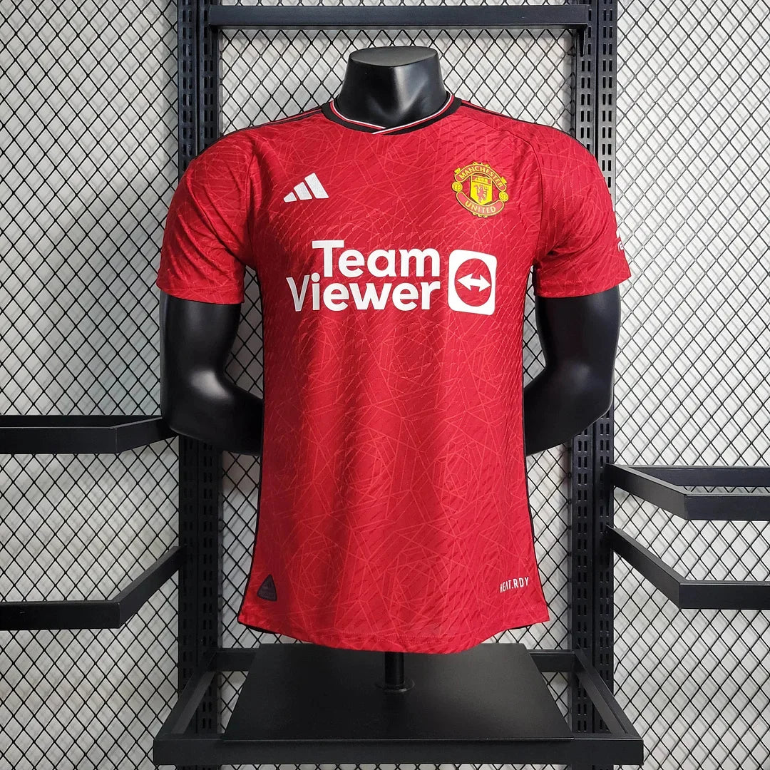 2023/2024 Manchester United Home Soccer JerseyPlayer Version